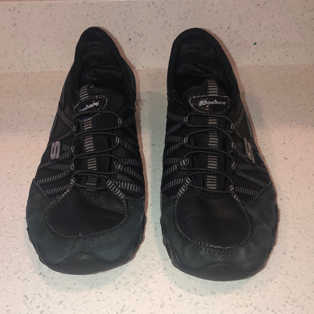 Skechers Black Slip-On Shoes
